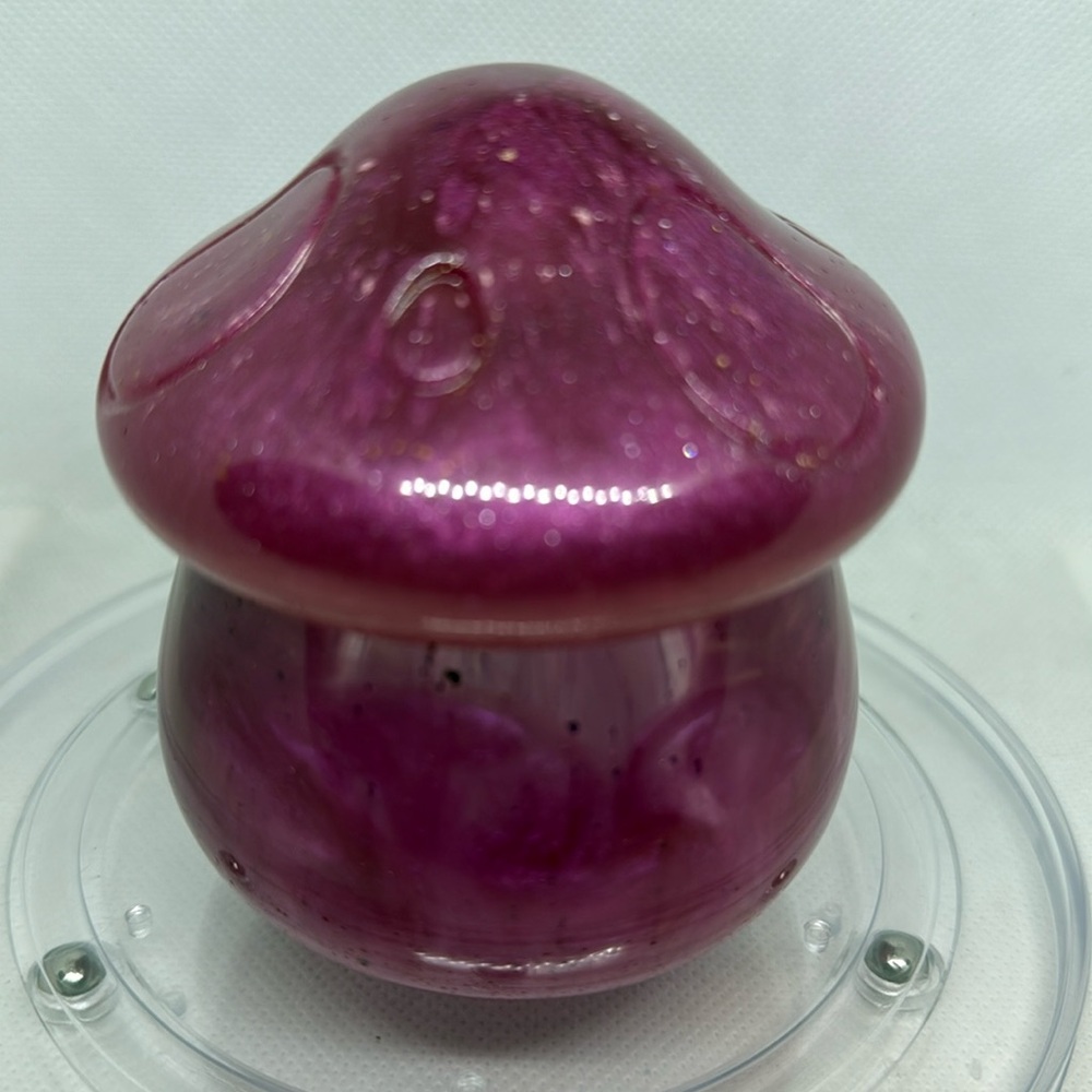 Unique Resin Raspberry Mushroom jar